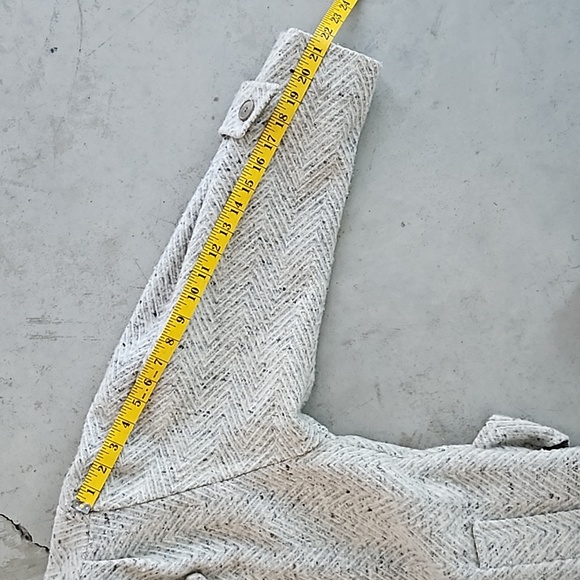 Tweed gray & cream vintage wool blend trench coat. Freddi Gail made in U… - Picture 14 of 14